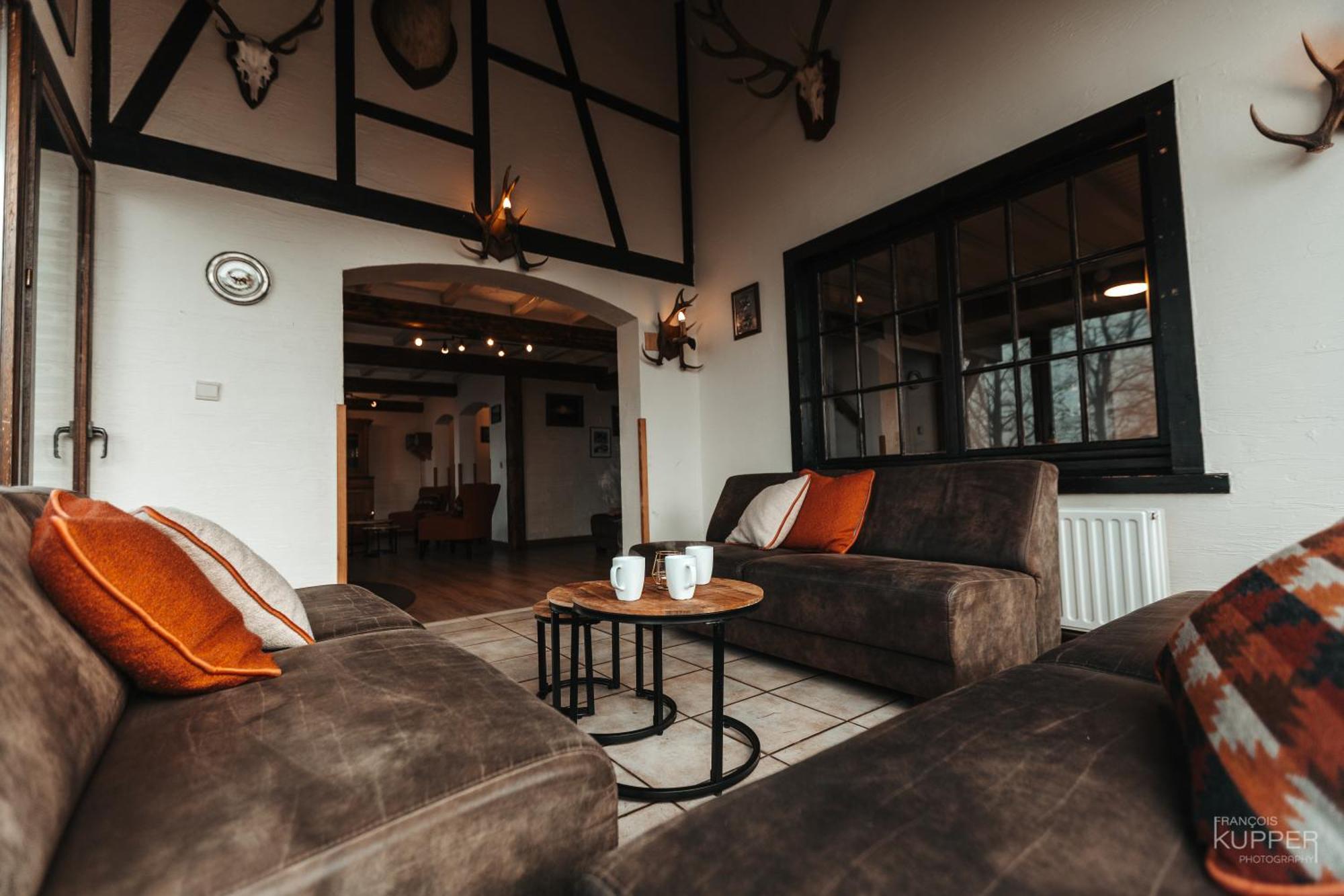 Le Grand Cerf 25 Pers, Malmedy- Chalet Rustique, Jardin Buitenkant foto