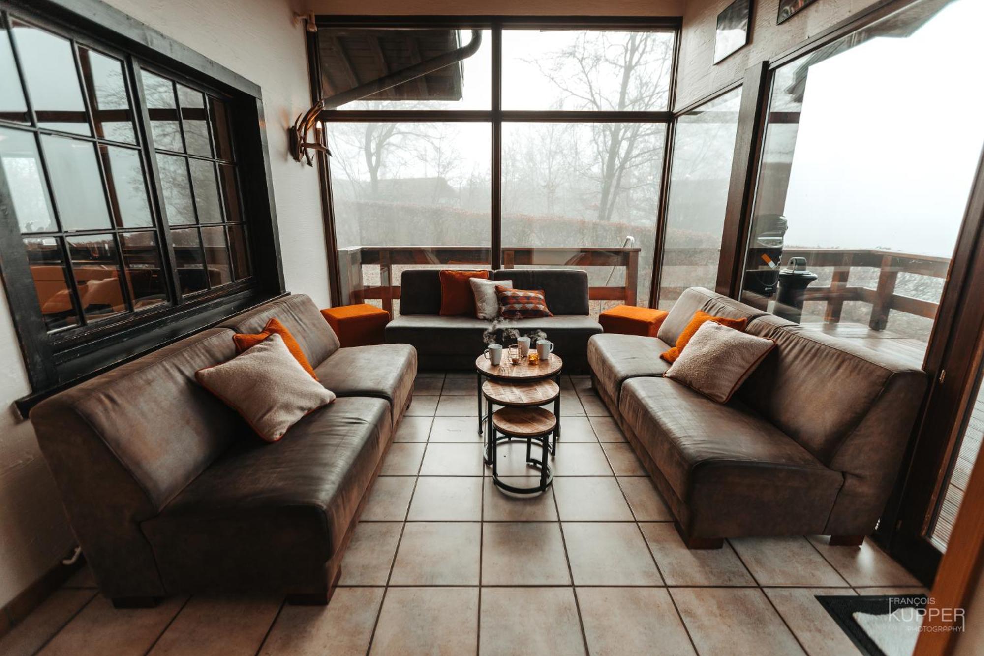 Le Grand Cerf 25 Pers, Malmedy- Chalet Rustique, Jardin Buitenkant foto